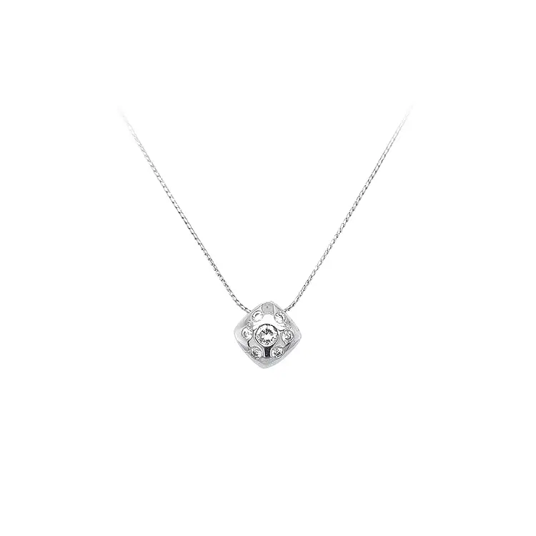 Pendant with White Gold Zircons