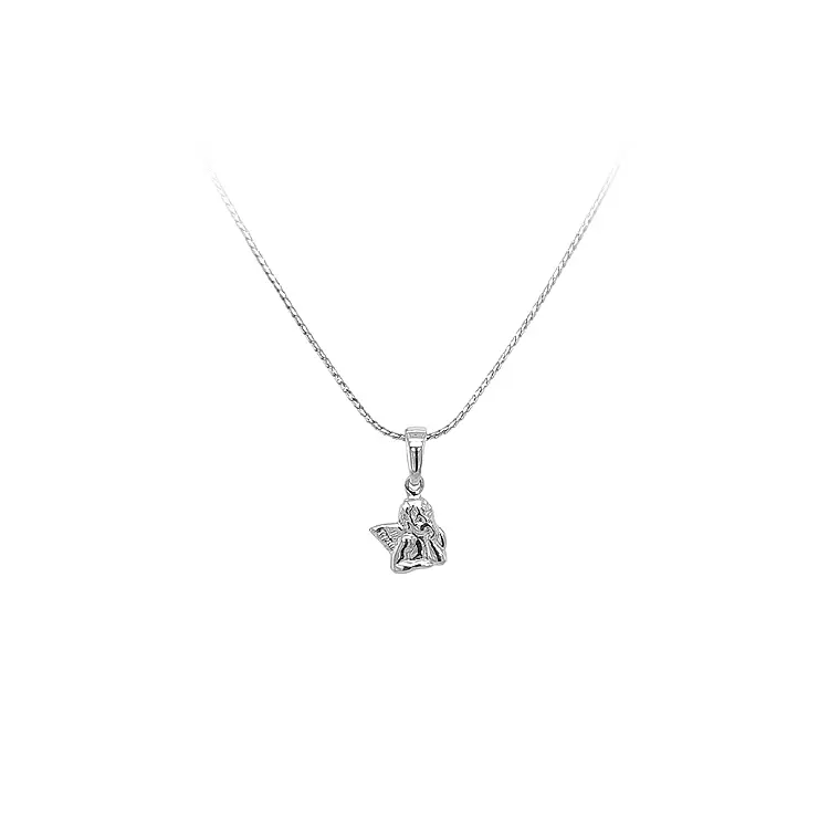 Pendant Angel of White Gold