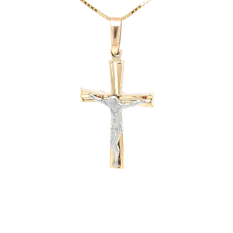 Golden Cross with Jesus Christ