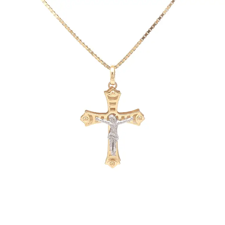 Golden Cross with Jesus Christ