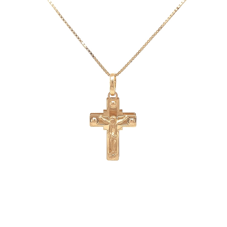Golden Cross with Jesus Christ