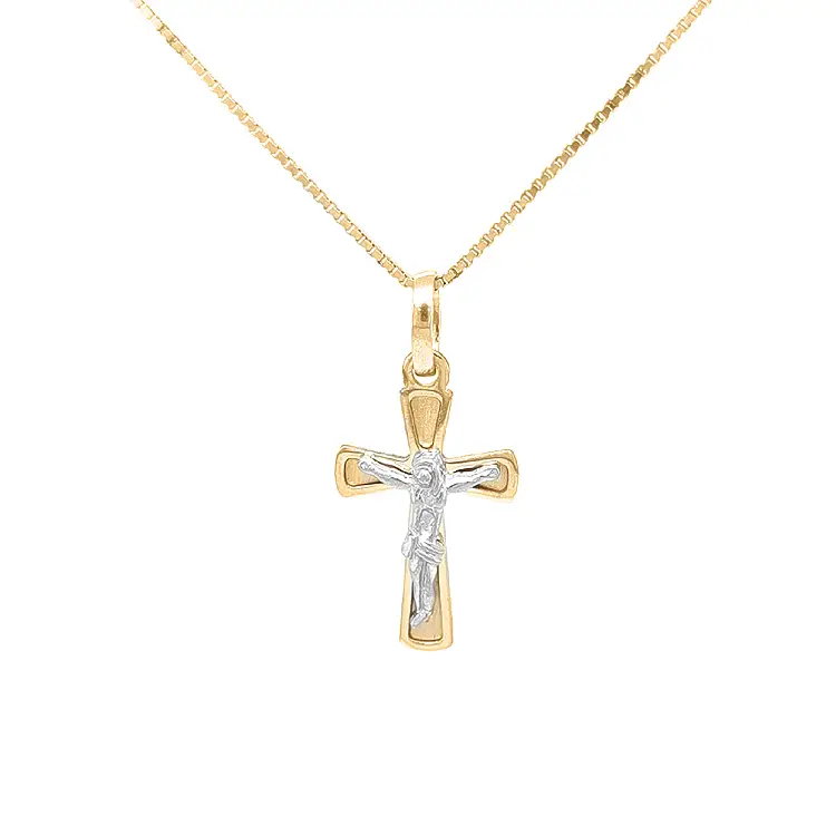 Golden Cross with Jesus Christ