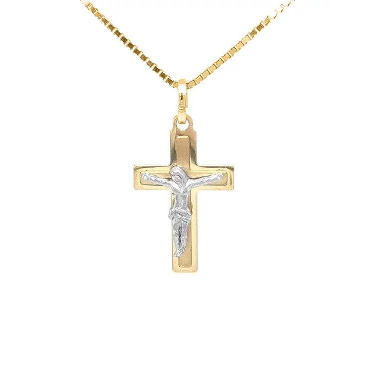 Golden Cross with Jesus Christ