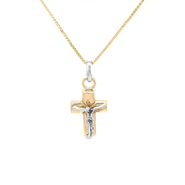 Golden Cross with Jesus Christ
