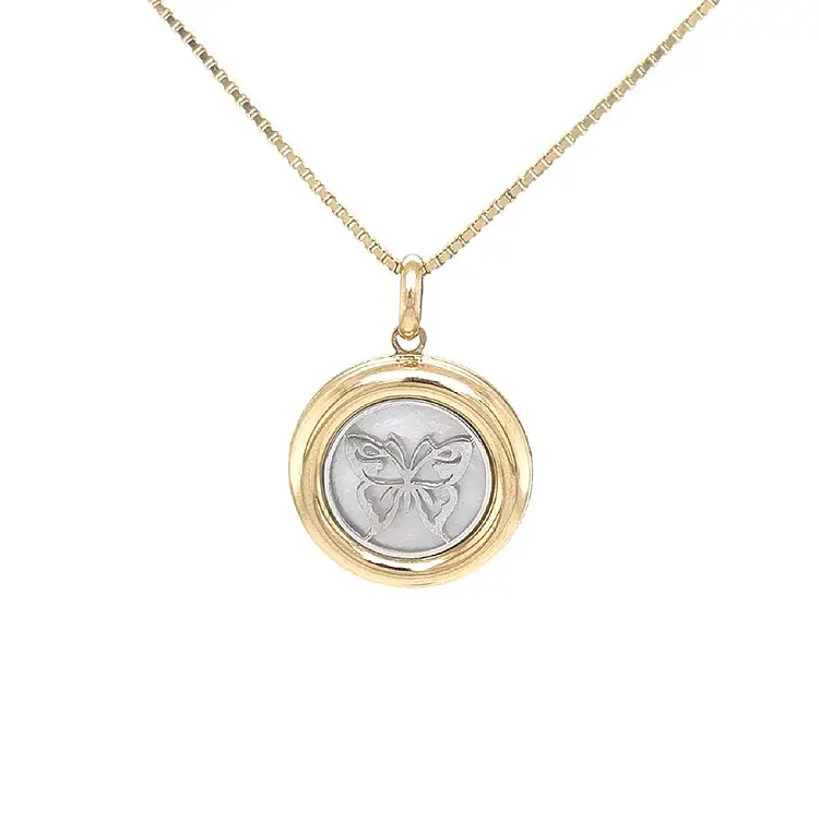 Gold Pendant Butterfly