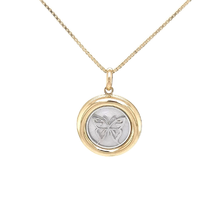 Gold Pendant Butterfly