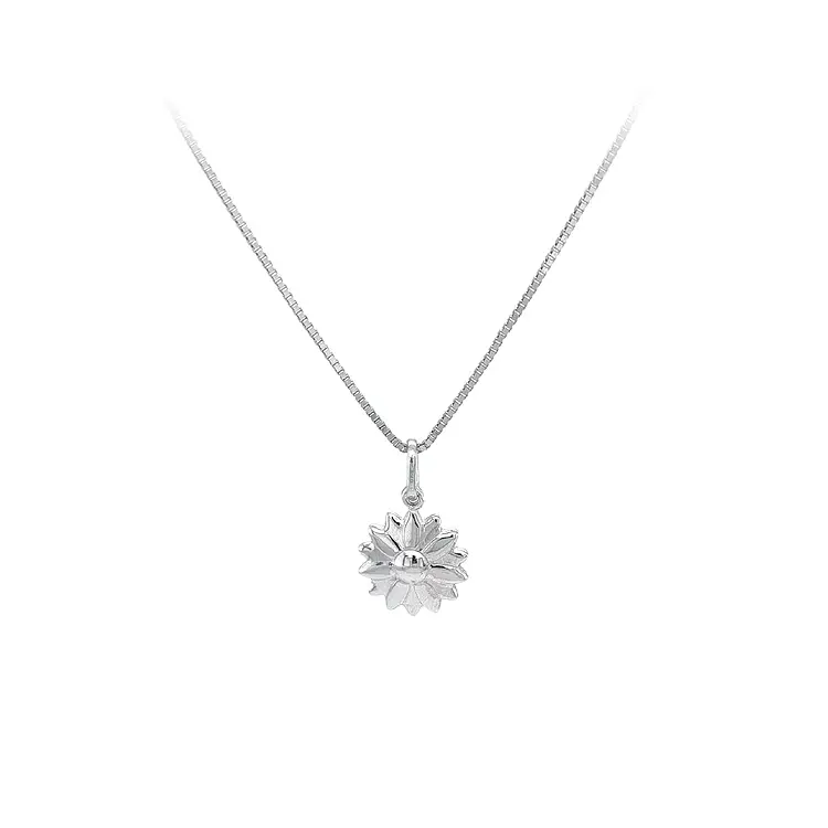 Pendant White Gold Flower