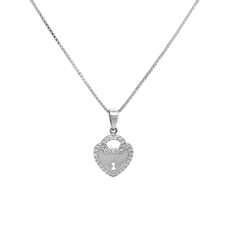 Gold Pendant Padlock