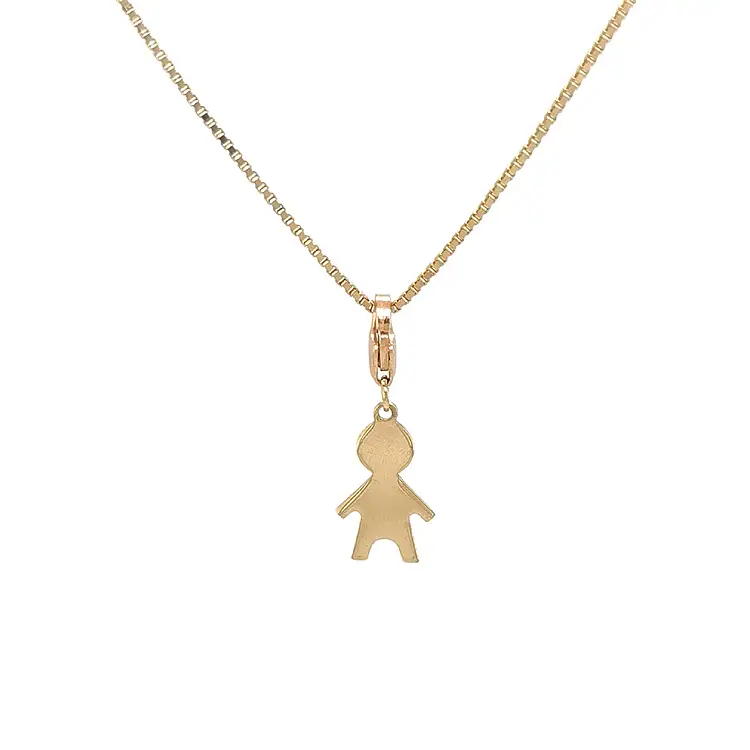 Gold Doll Bracelet Pendant