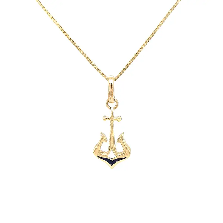Gold Pendant Anchor