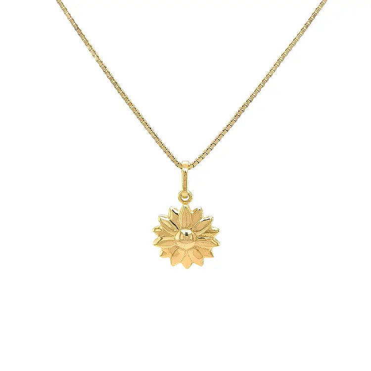 Gold Pendant Flower