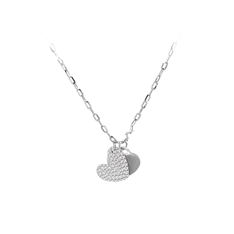 White Gold Heart Necklace