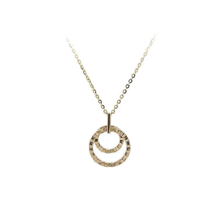 Gold Necklace Circles