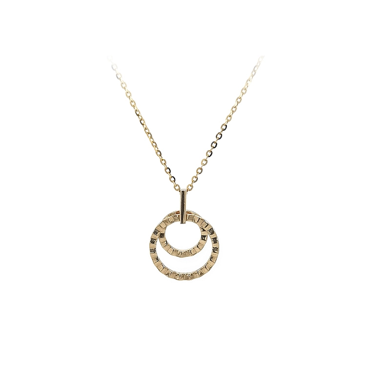 Gold Necklace Circles