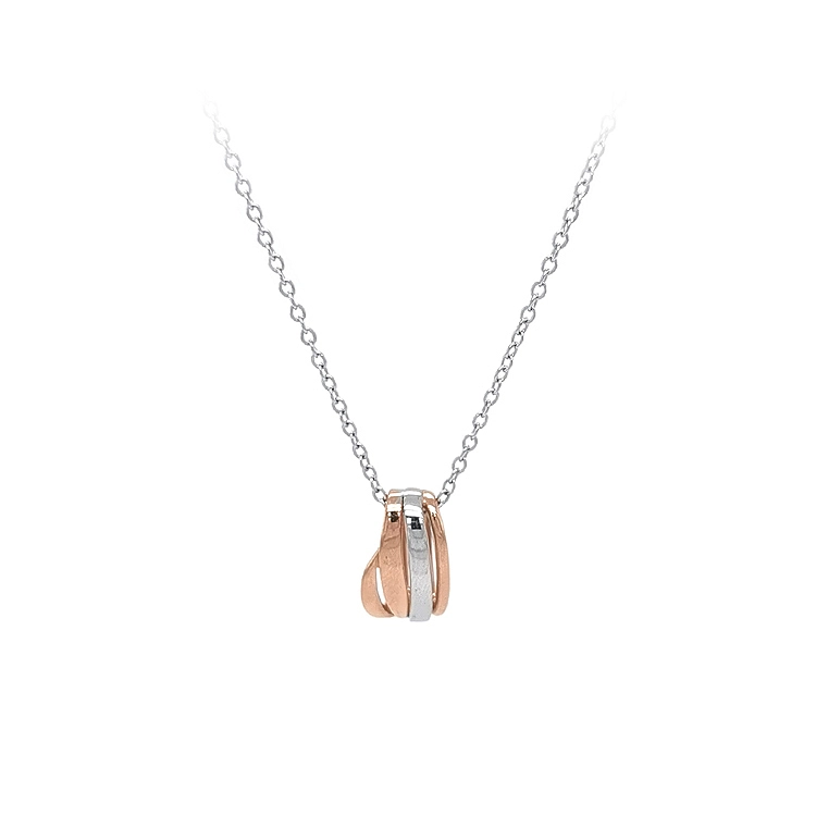 Ladies Necklace made of Combination Gold