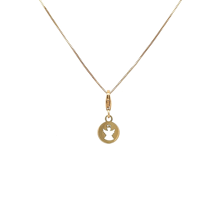 Gold Pendant for Bracelet Little Angel