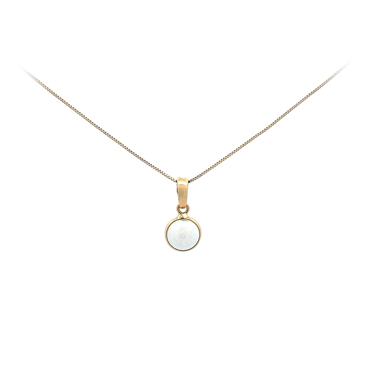 Gold Pendant with Pearl