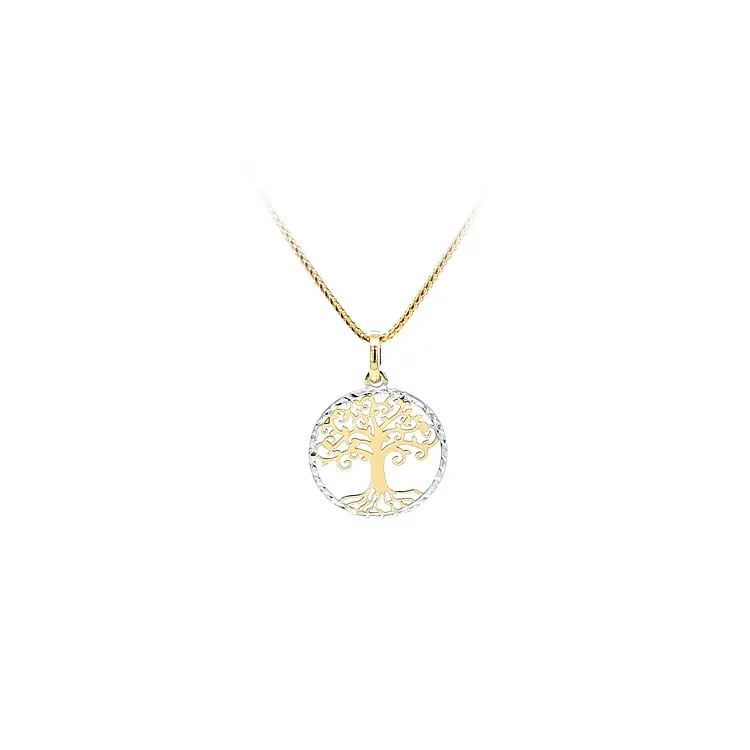 Pendant Tree of Life made of Combination Gold