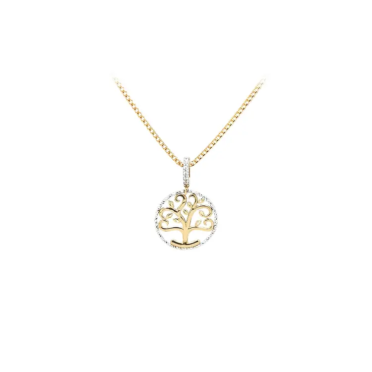 Pendant Tree of Life made of Combination Gold