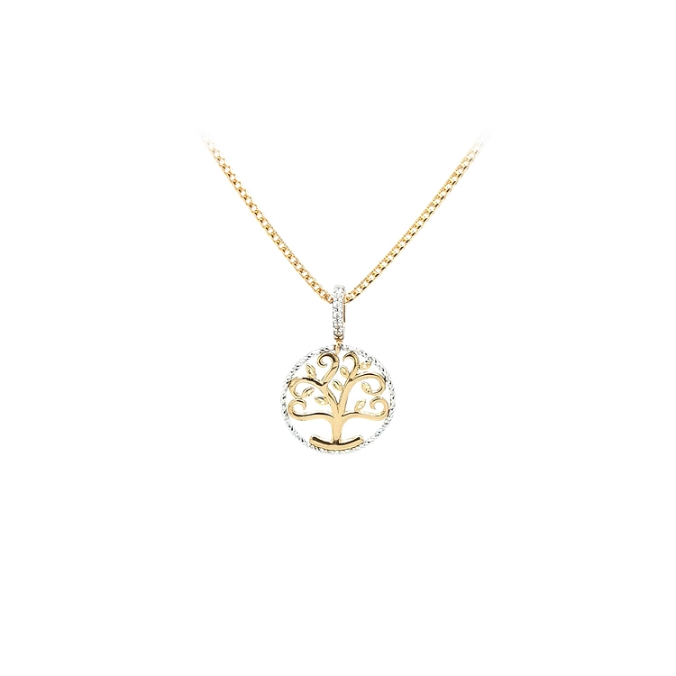 Pendant Tree of Life made of Combination Gold