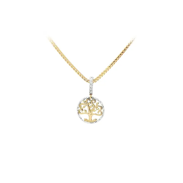Pendant Tree of Life made of Combination Gold