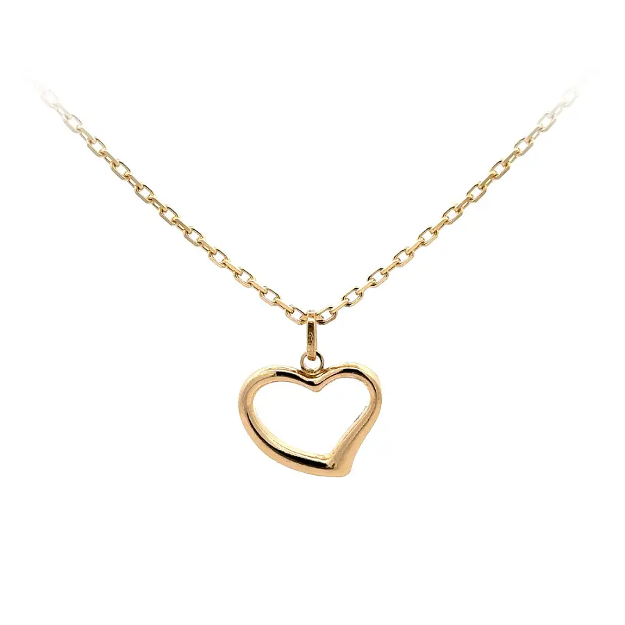 Gold Pendant Heart