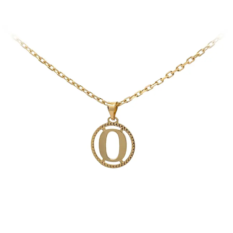 Gold Pendant Letter O