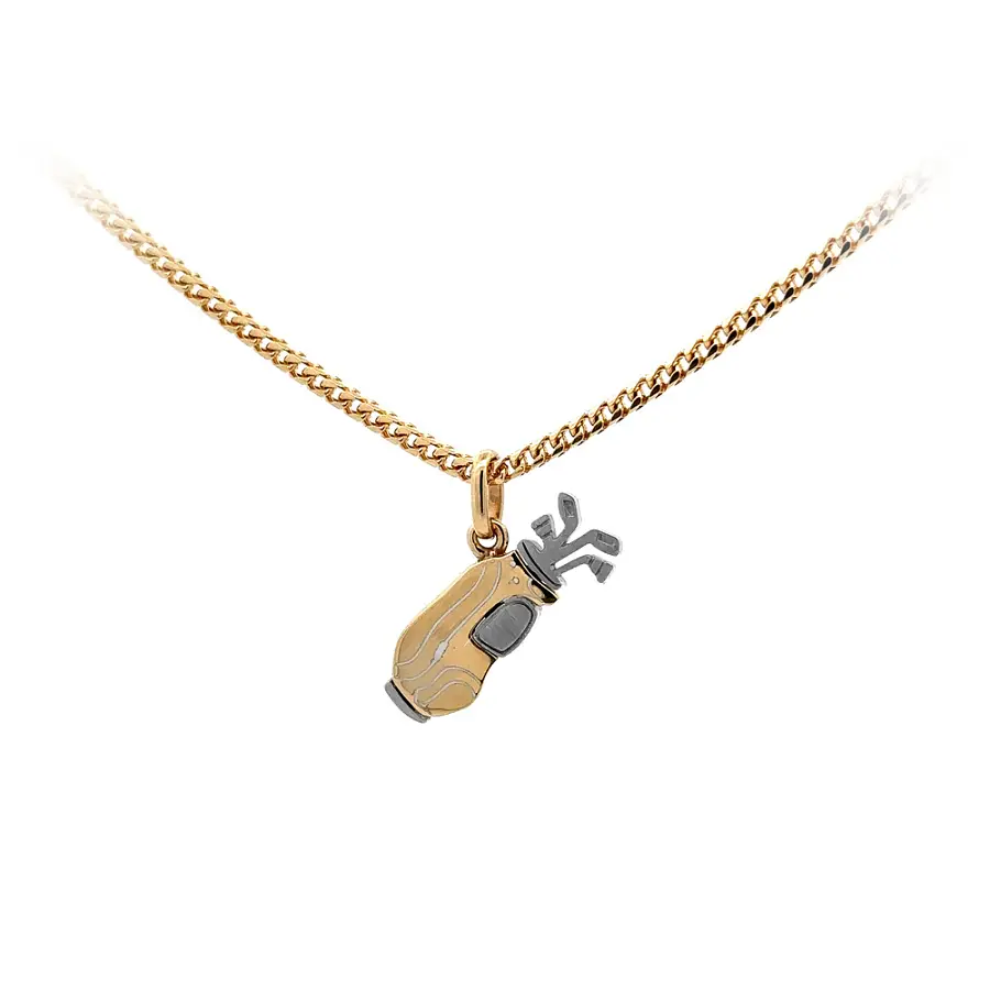 Pendant Golf Bag made of Combined Gold