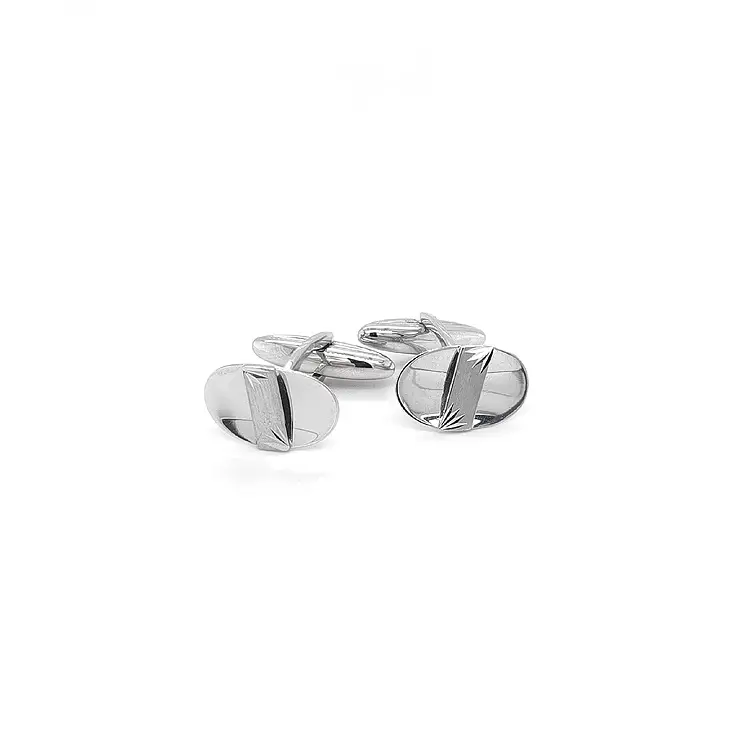 White Gold Cufflinks