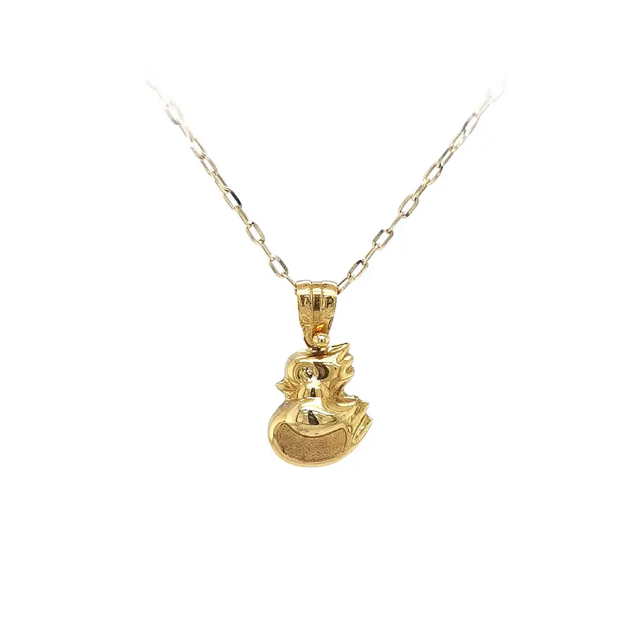 Gold Pendant Duck