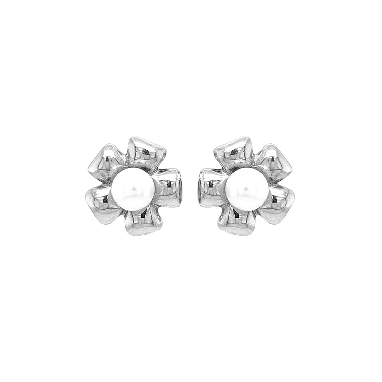 Gold Pearl Earrings