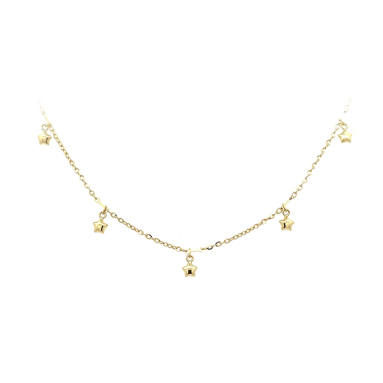 Gold Baby Necklace Stars