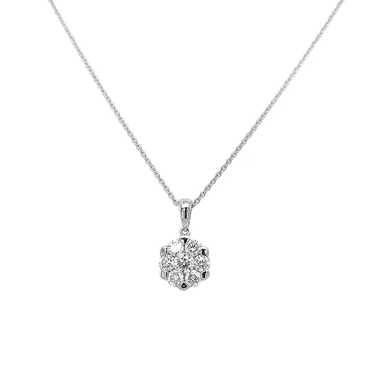 White Gold Pendant with Diamonds