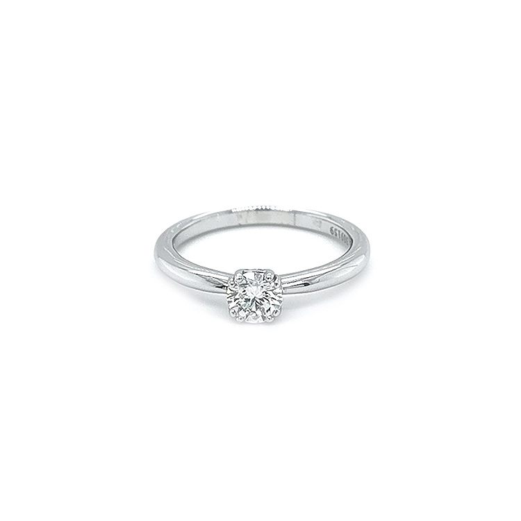 Gold Engagement Ring with Diamond