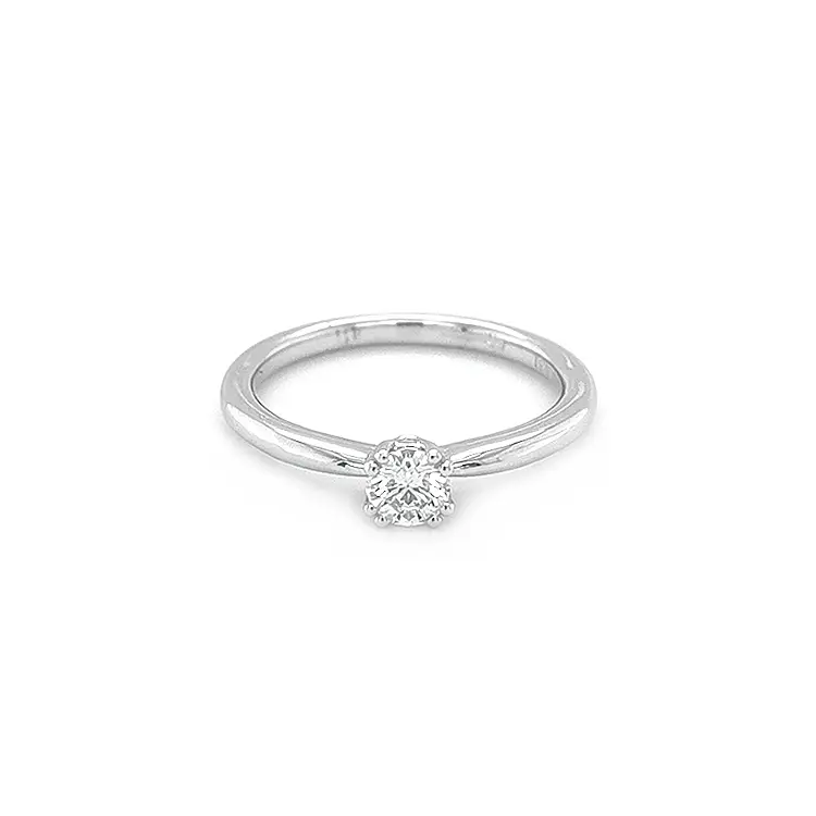 Gold Engagement Ring with Diamond