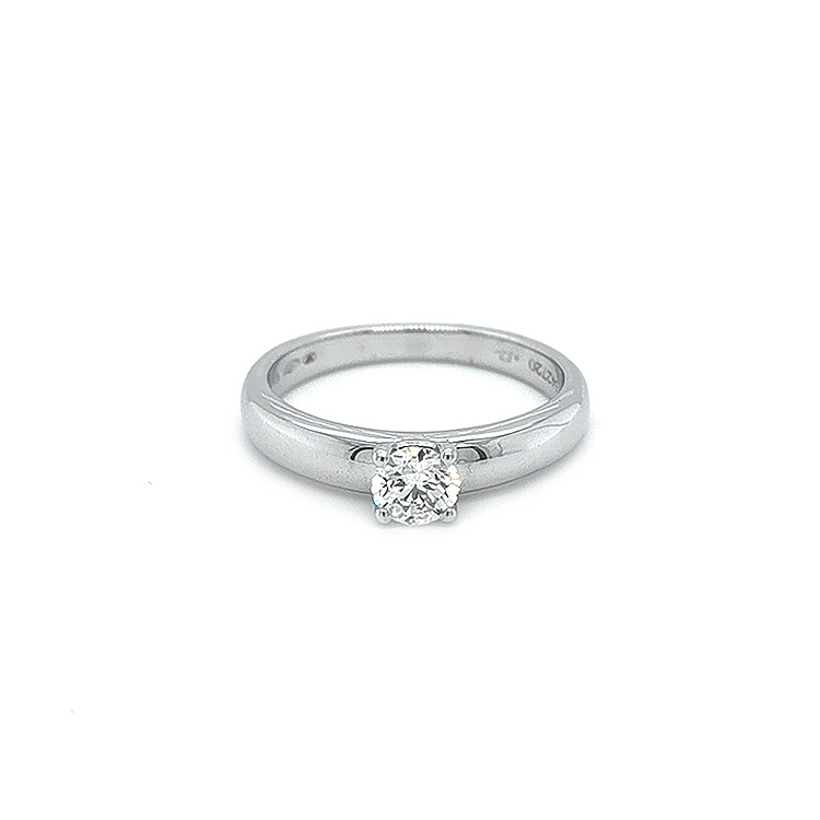 Gold Engagement Ring with Diamond