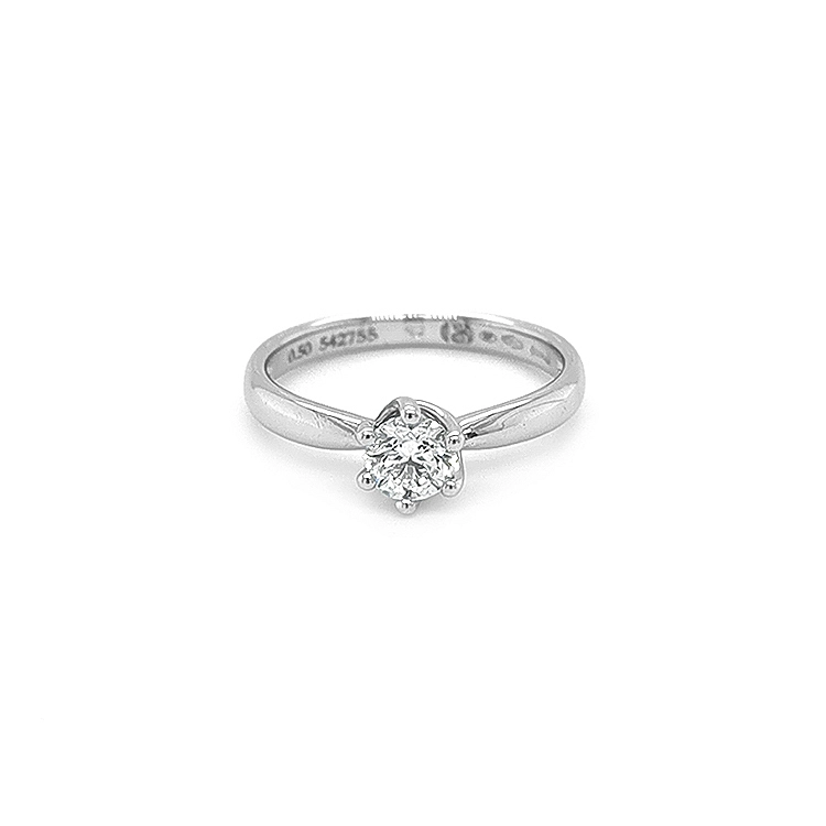 Gold Engagement Ring with Diamond