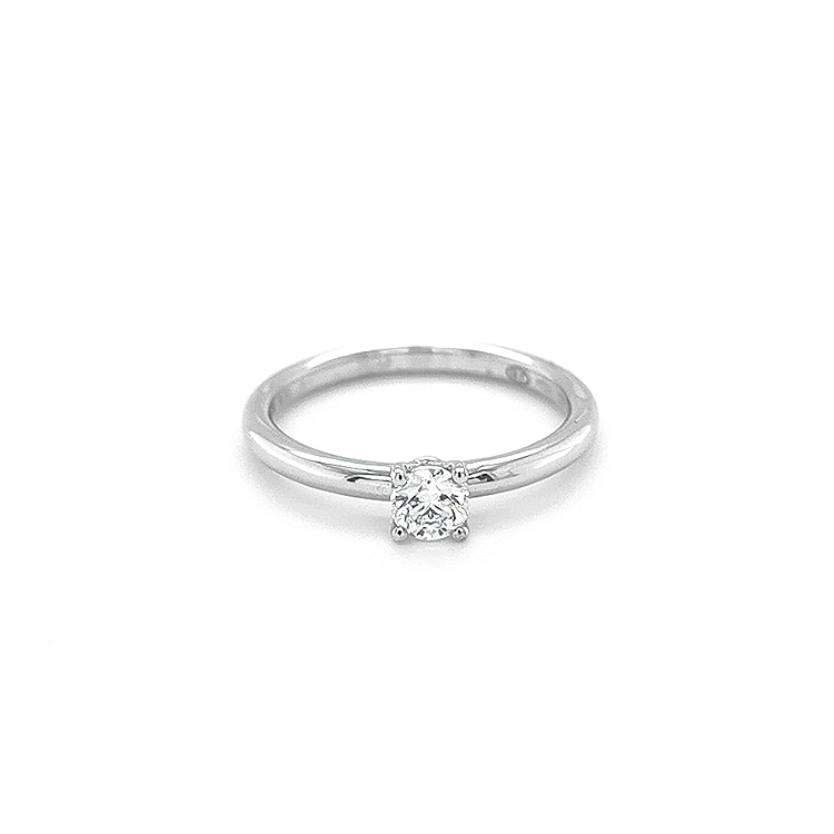 Beny Gold Engagement Ring with Diamond