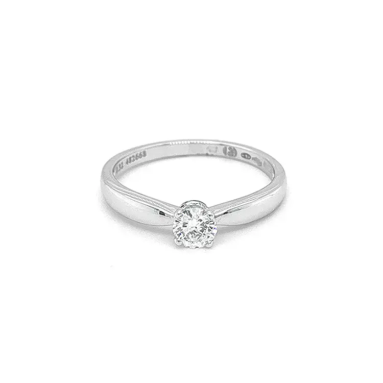 Gold Engagement Ring with Diamond