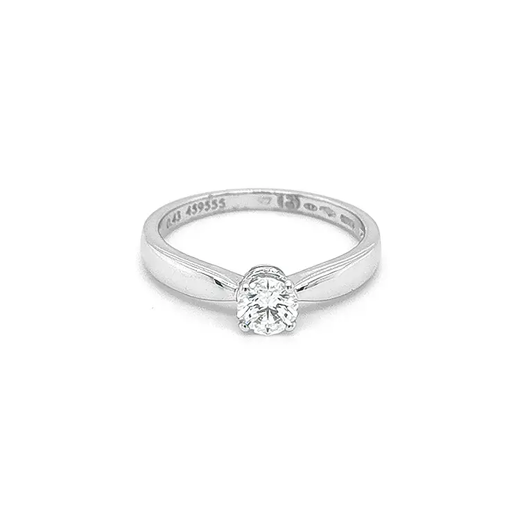 Gold Engagement Ring with Diamond