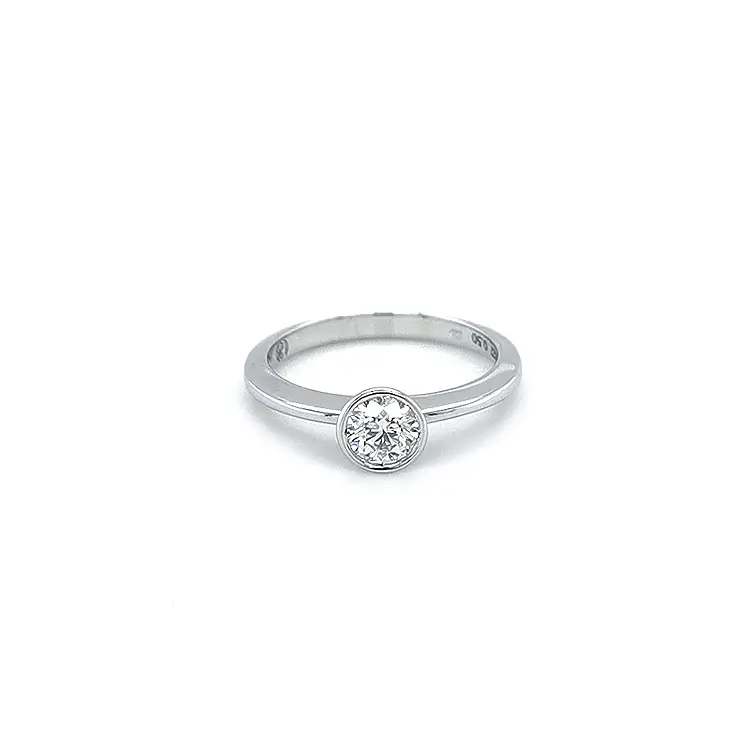 Gold Engagement Ring with Diamond