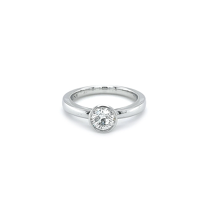 Gold Engagement Ring with Diamond