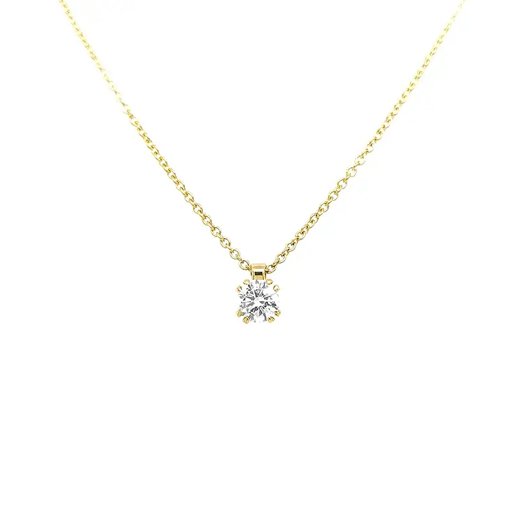 Gold Pendant with Diamond
