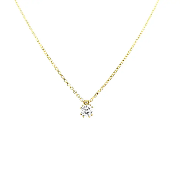 Gold Pendant with Diamond