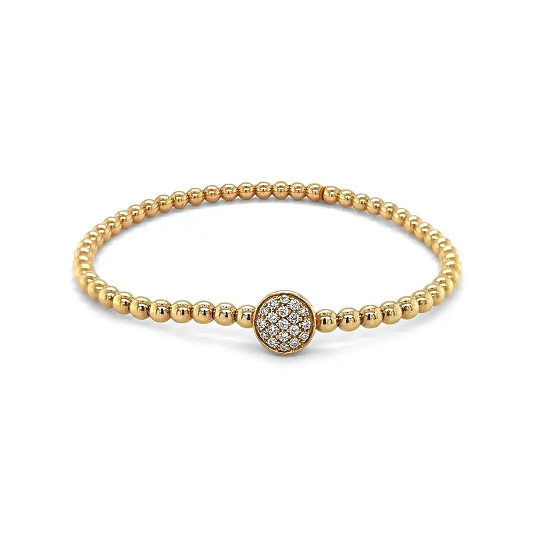 Gold Bracelet with Diamonds