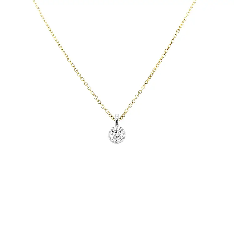 Gold Pendant with Diamond