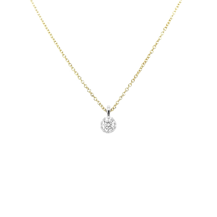 Gold Pendant with Diamond