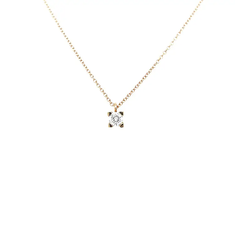 Gold Pendant with Diamond