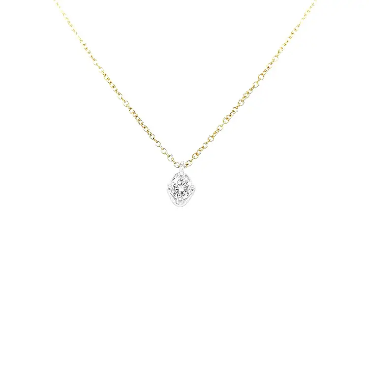 Gold Pendant with Diamond