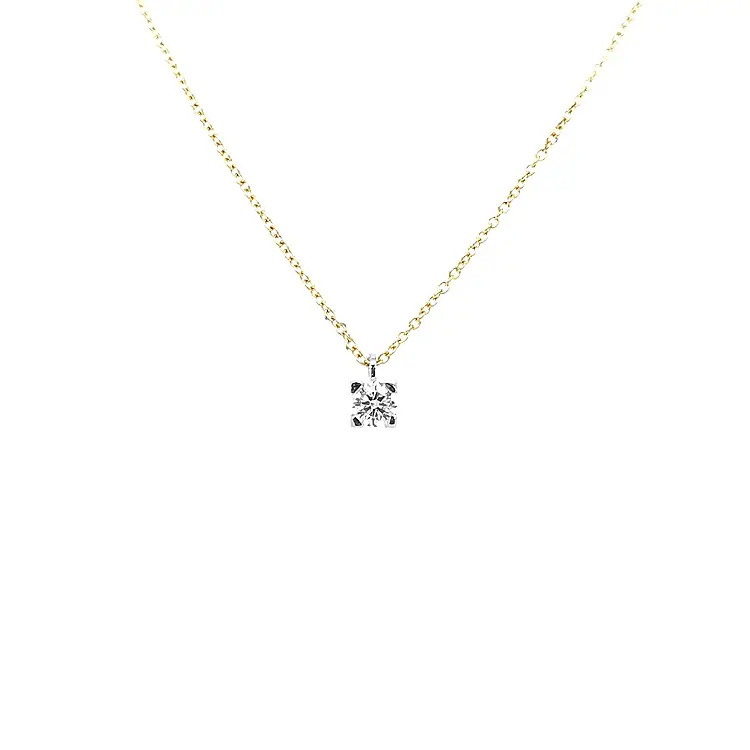 Gold Pendant with Diamond